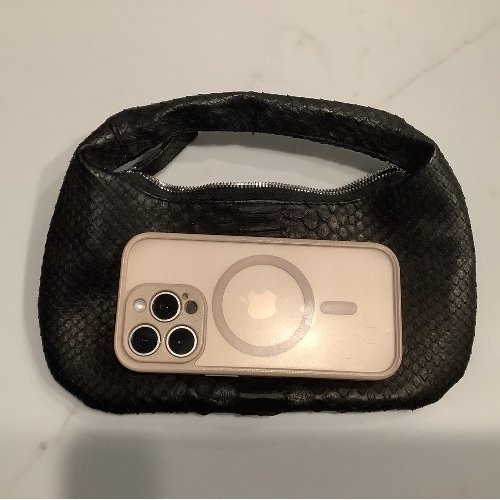 Custom made black python mini bag - Picture 8 of 8
